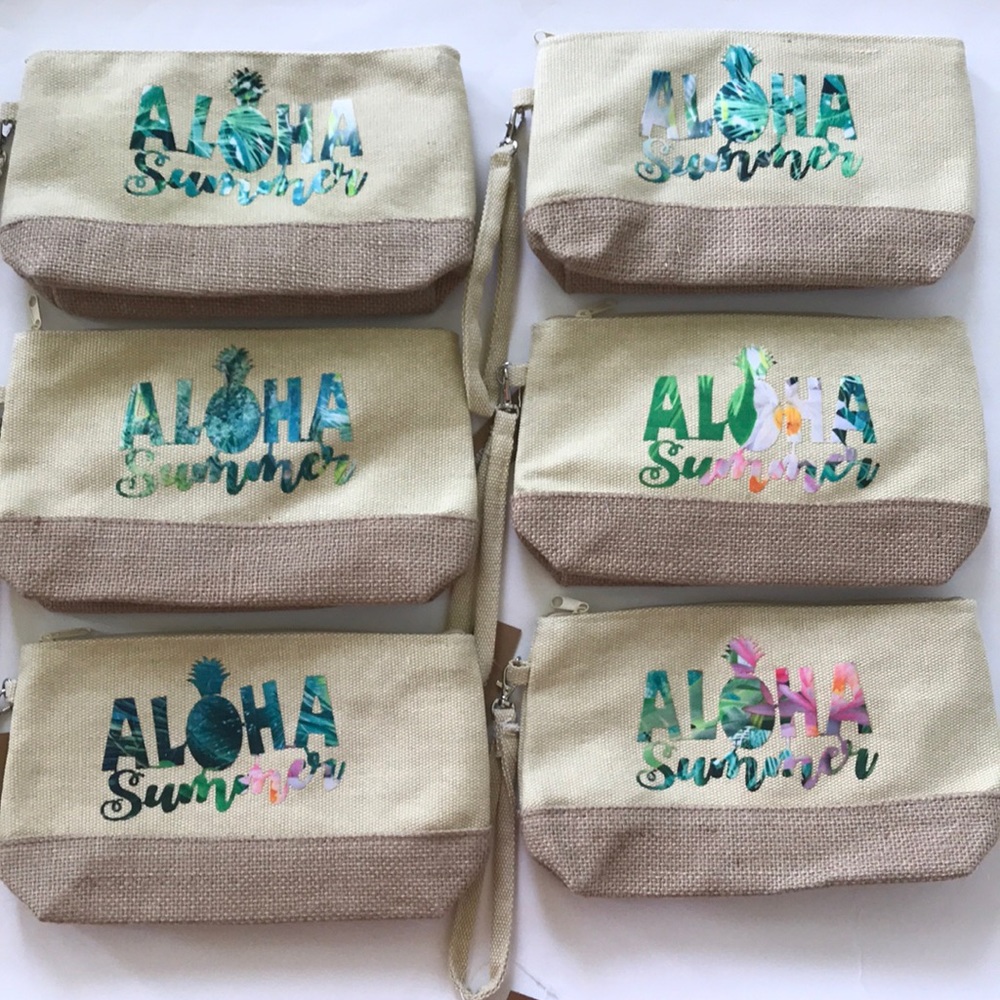 ‘Aloha Summer’ Wristlet/Cosmetic Bag - Picture 8 of 8